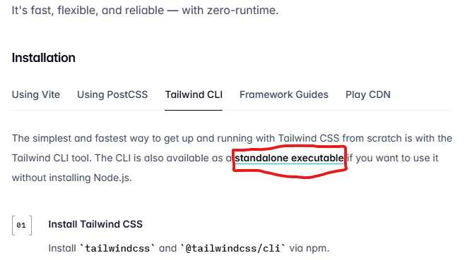 Tailwind CLI Download